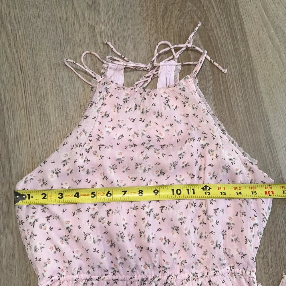 Abercrombie & Fitch Pink High Neck Floral Sundress - Size Small - Image 7