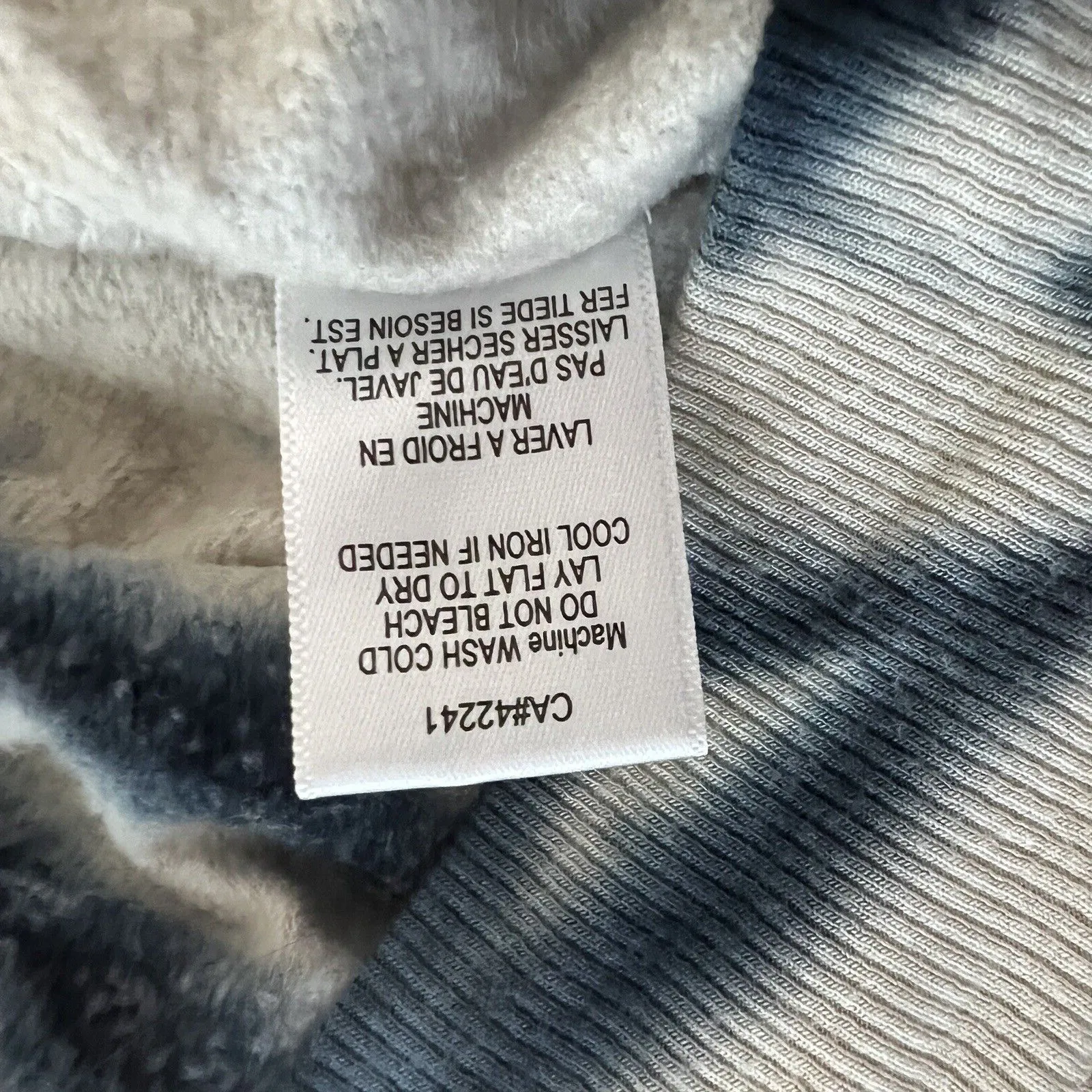 Young Fabulous & Broke Sweatshirt Womens Small Blue Cream Tie‎ Dye Casual Lounge - Image 10