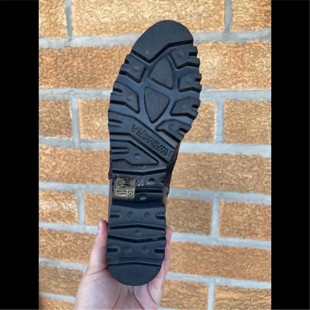 Luca Grossi suede patent leather boots 38.5 Black Size 8.5 - Image 11