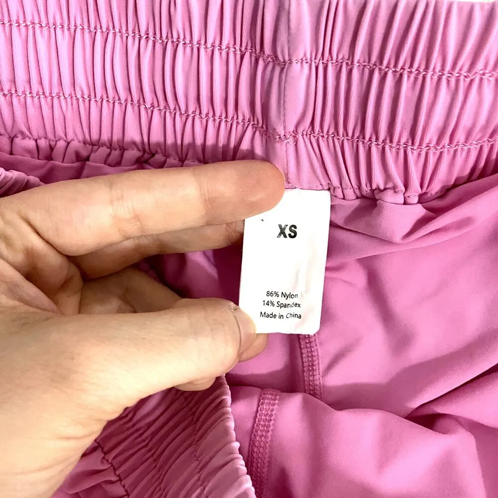 Athletic Pink Flowy Pleated Ruffle Pull - Image 6