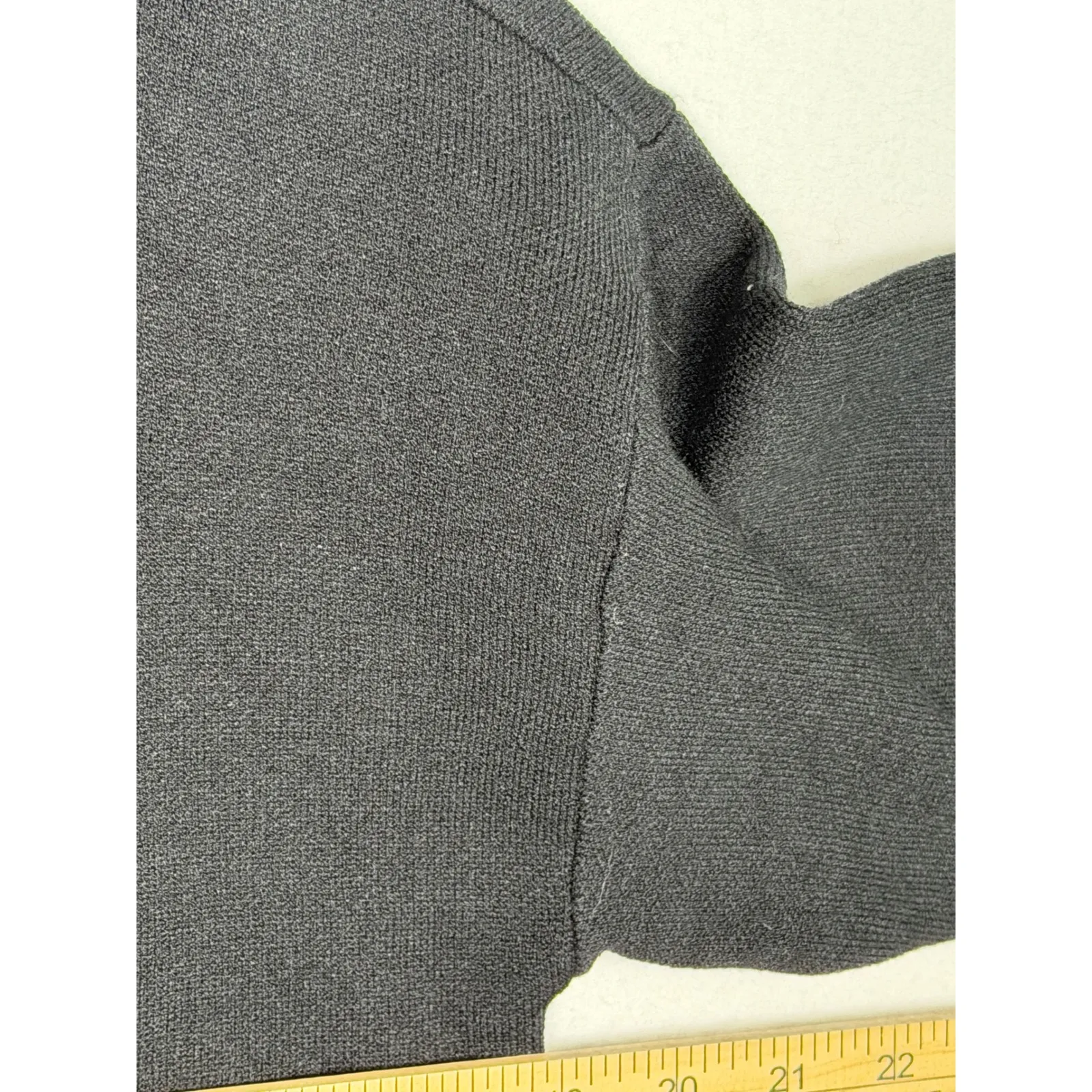 BoxLunch Exclusive Disney Mickey Mouse Ears Black Knit Zip Up Hoodie Womens M - Image 3