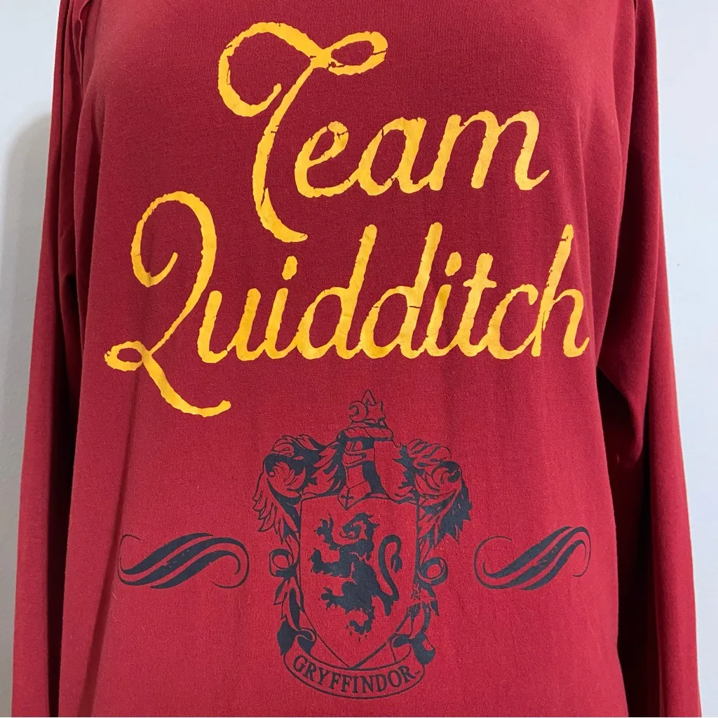 Wizarding World Harry Potter Gryffindor Team Quidditch Lightweight T - Image 2
