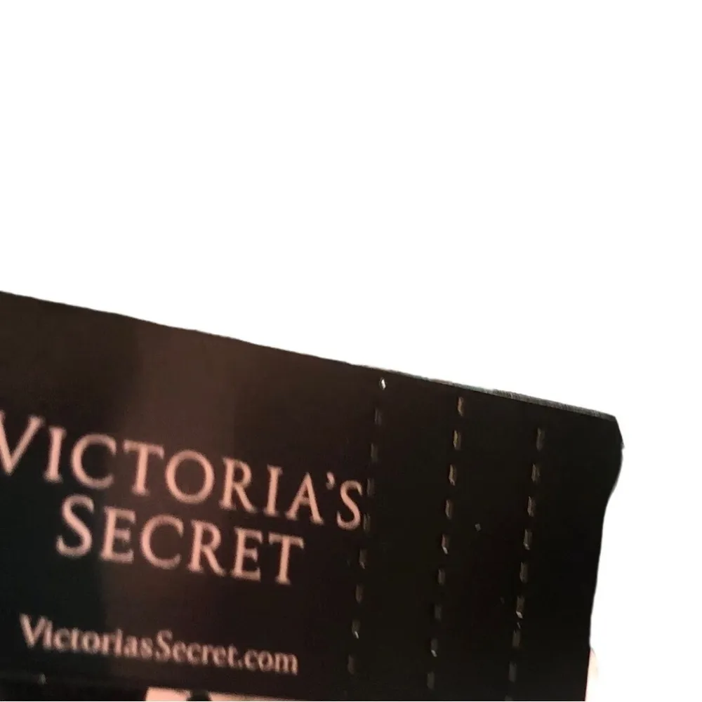 Victoria’s Secret Silver Sequin Signature Weekender Tote Bag Solid Black Bling - Image 4