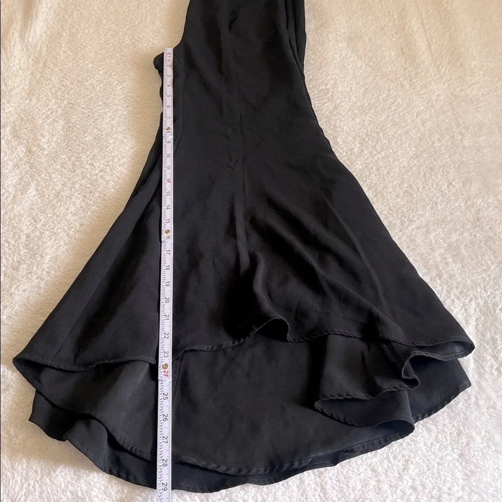 Anthropologie Zinnia Flare Trousers Black Tulip Hem‎ Size 2 - Image 6