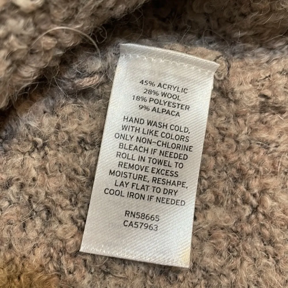 Treasure & Bond Womens Sweater Grey Taupe long sleeve wool blend nwt Top Sz med - Image 9