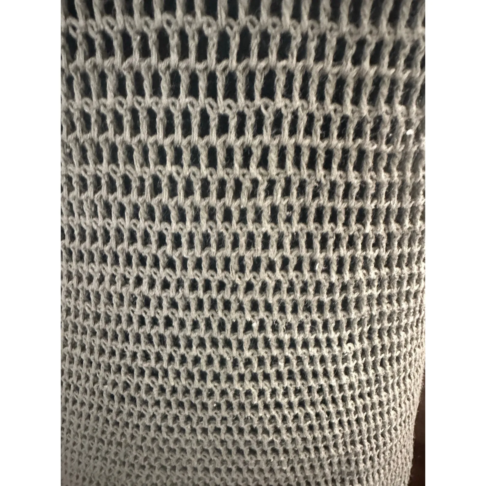 Chadwicks Green Crochet Layer Top with Scallop Hem – Boho Chic - Image 3