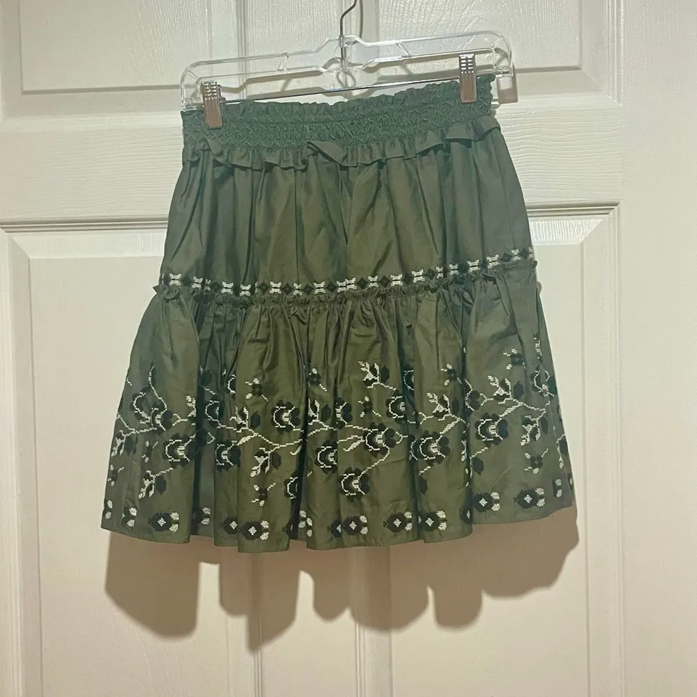 NWT Kate Spade Broome Street Embroidered Poplin Skirt - Image 4