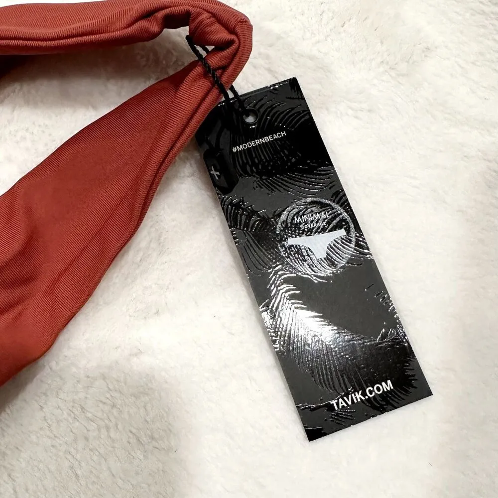 NWT Tavik Ali Mini Swim Bottom in Rust - Image 4