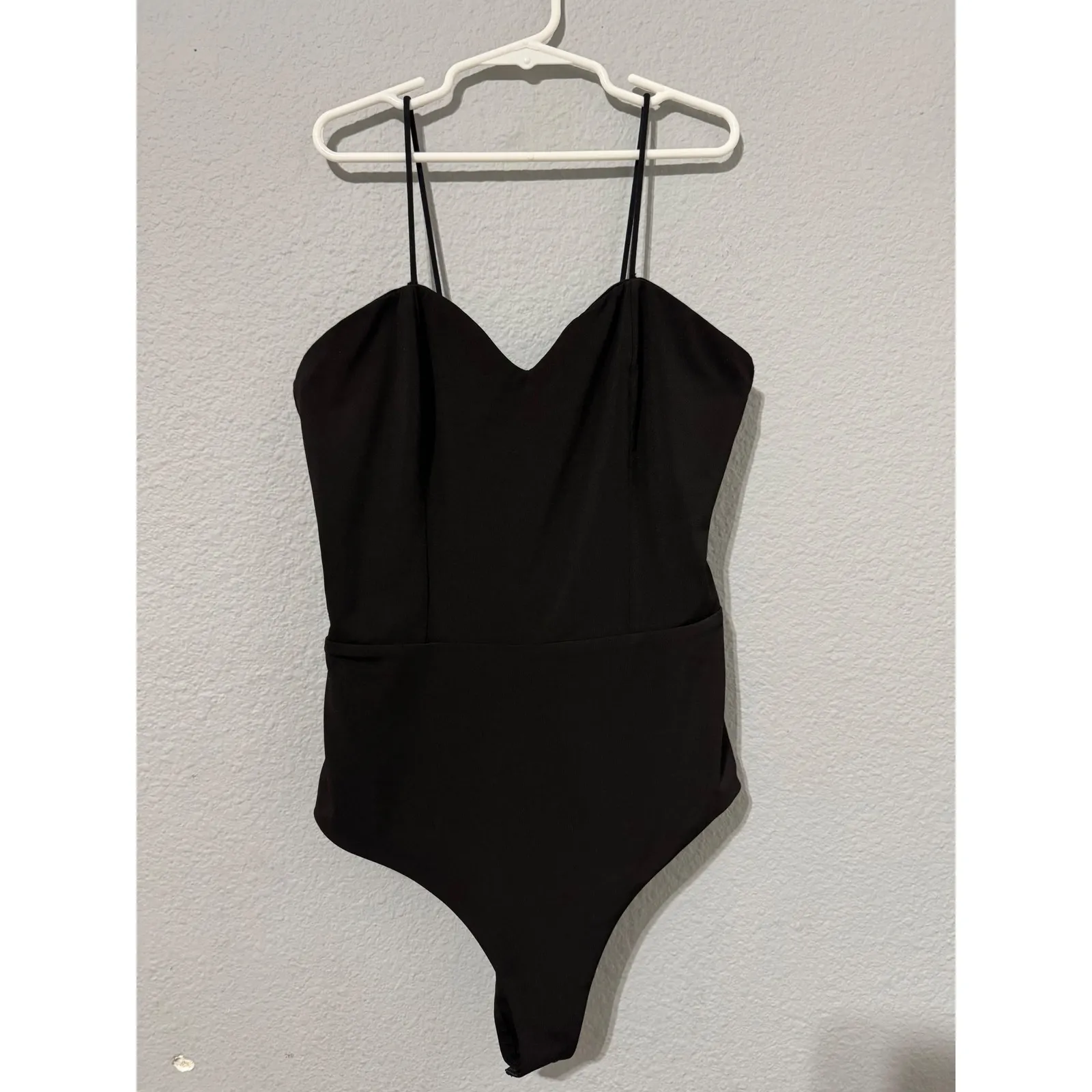 NBD Women Black Sweetheart‎ Neckline Strappy Bodysuit Size S Date Night Gothic - Image 6