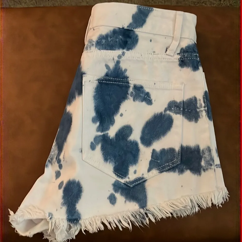 Show Me Your MuMu Blue Houston High Waisted Shorts Size 26 - Image 7