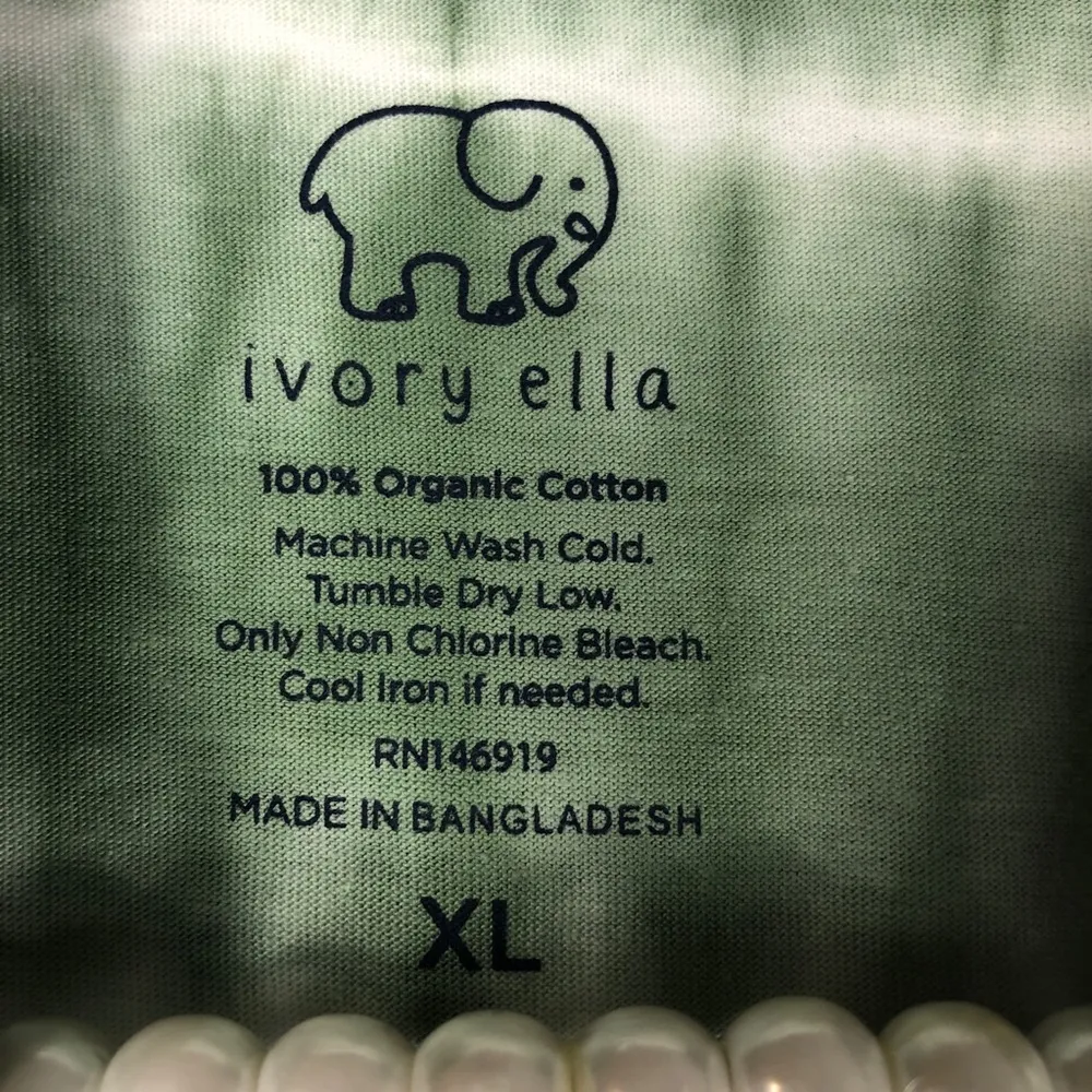 IVORY ELLA | Lily Pad Cropped Tie Dye Tank Tee XL - Image 4