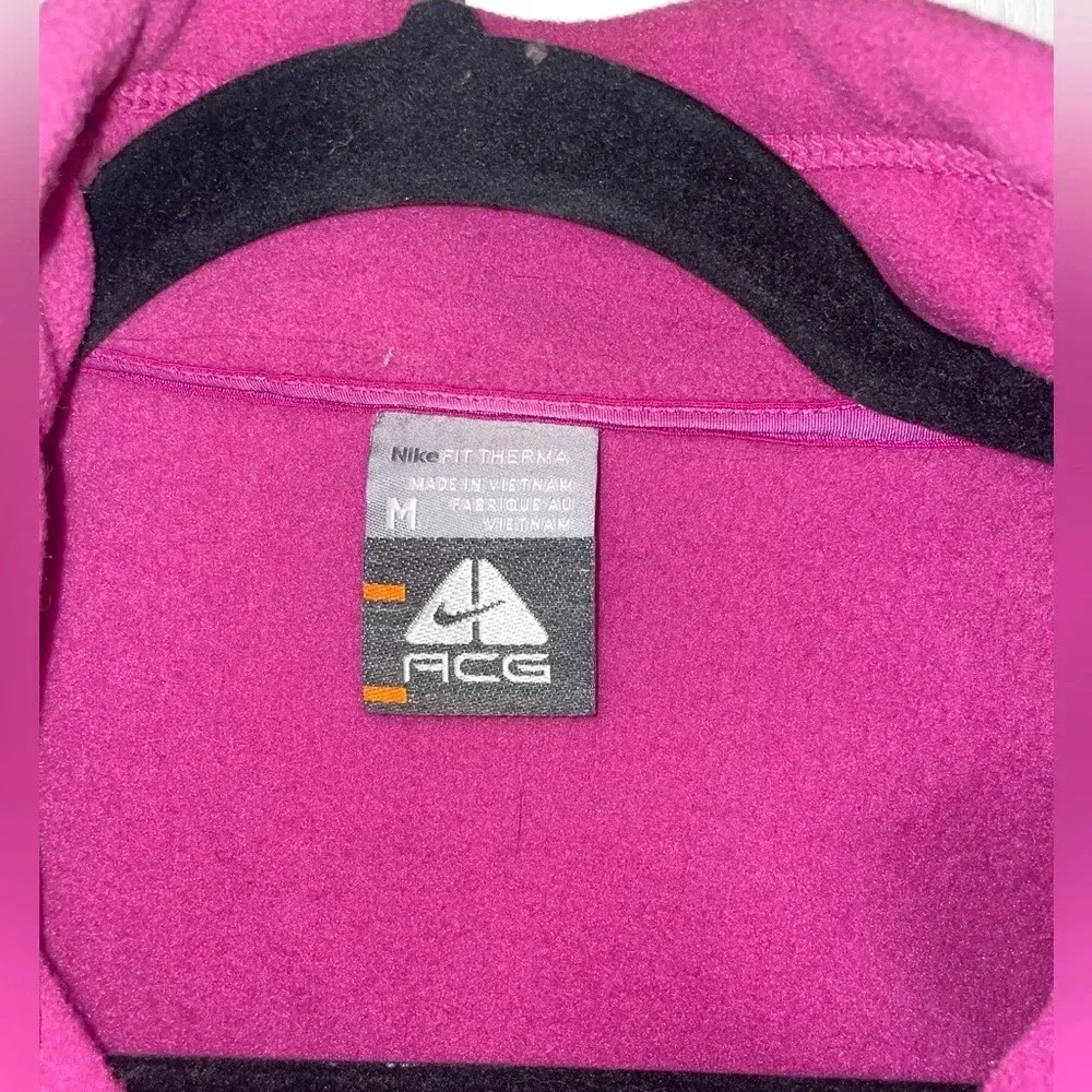 Nike ACG pink fleece jacket‎ size medium - Image 3