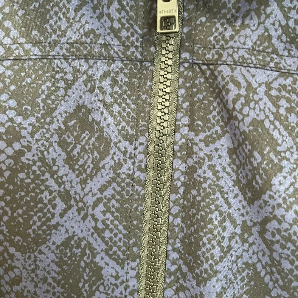 Athleta Blue & Black Lightweight Brooklyn Bomber Jacket Size XS - Image 4