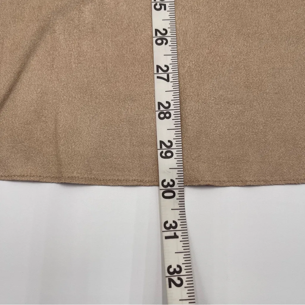 New Soft Surroundings Medium Draped Jacket Cardigan Rustic Botanical Faux Suede - Image 15