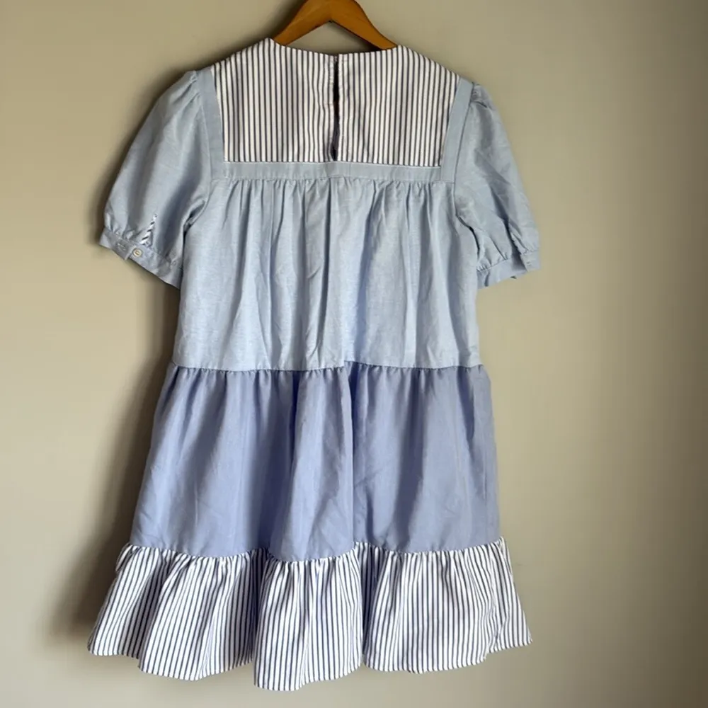 Tuckernuck Pomander Place Exclusive Blue Striped Quinn Dress XS - Image 14