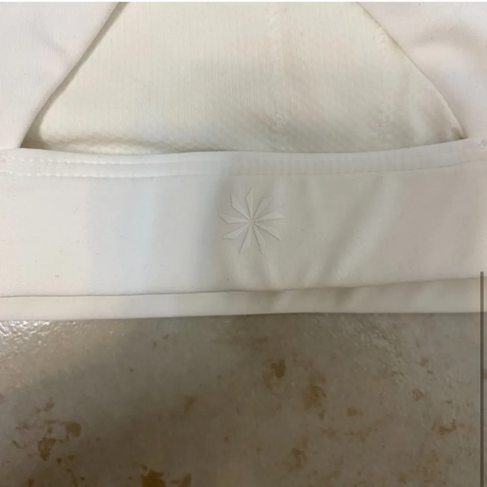 White Athleta Racerback Sports Bra - Image 4