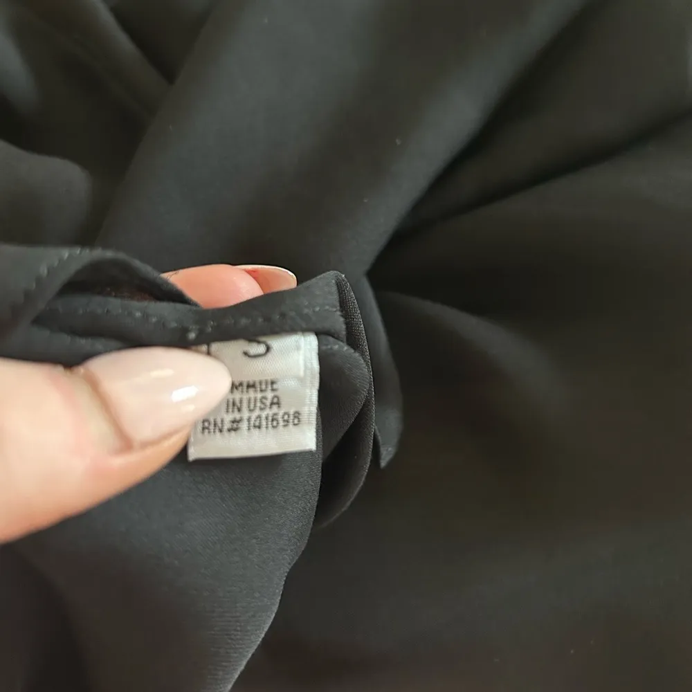 Ramy Brook Black Sheer Flowey Top - Image 5