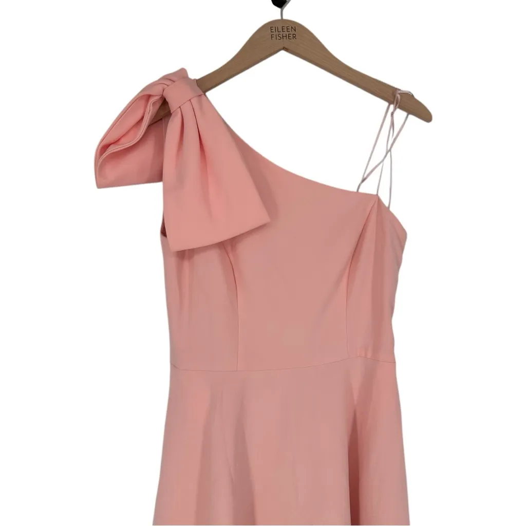 Gal Meets Glam Yvonne Dress One Shoulder Midi Dress Rose Quartz sz 6 Altered NWT - Image 4