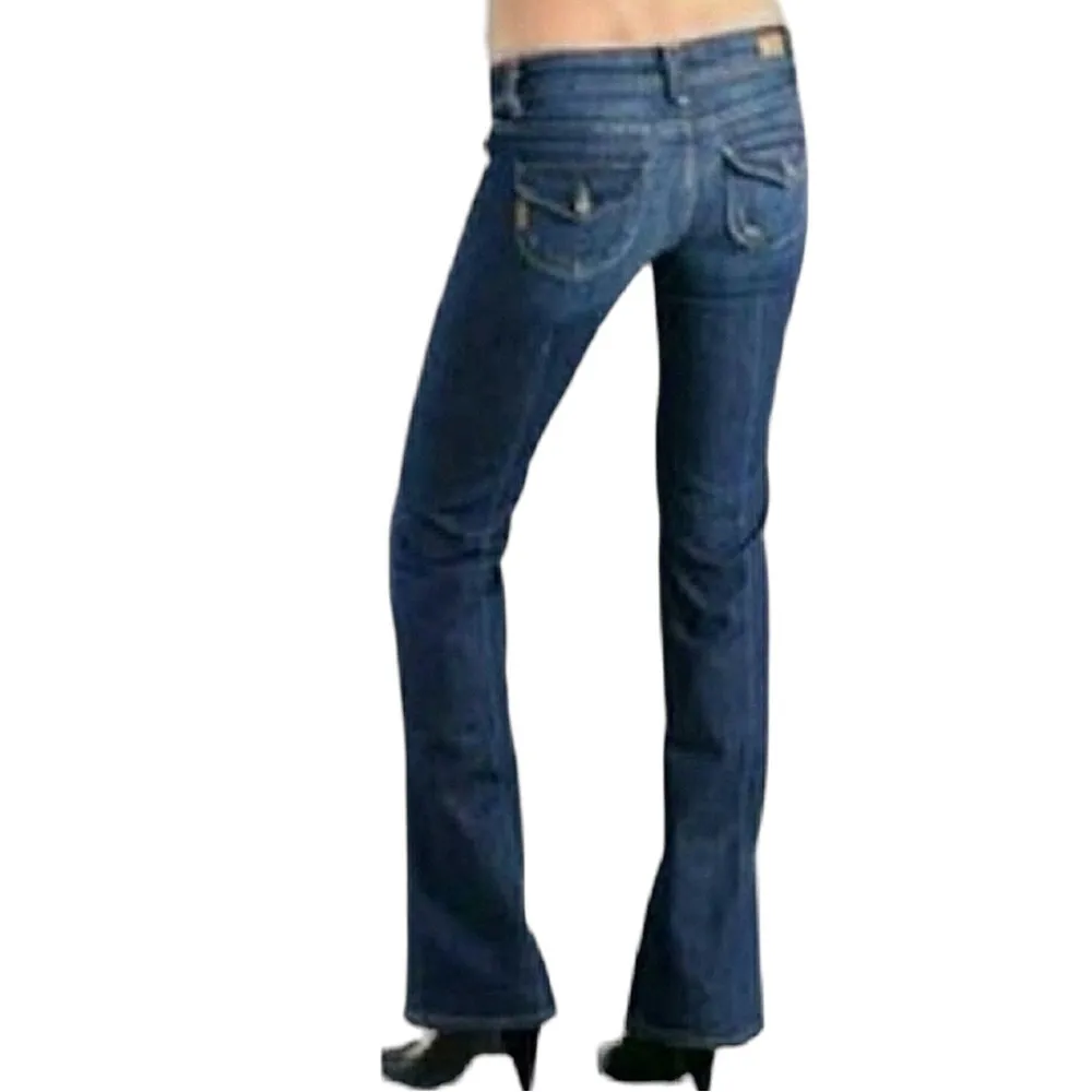 Paige Pico Distressed Bootcut Denim Jeans - Image 2