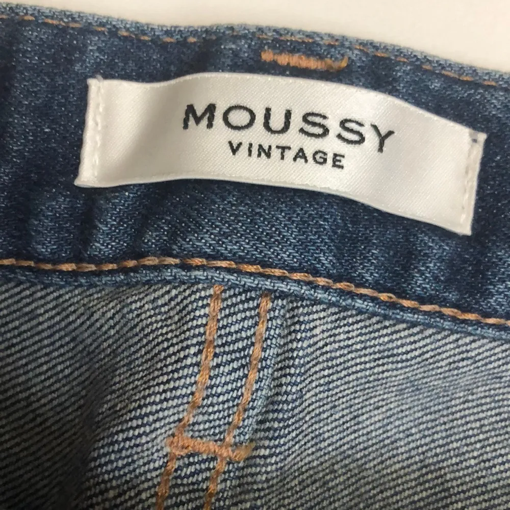 Moussy Vintage Velma Skinny Jeans Medium Wash Blue Distressed Denim High Rise 29 - Image 8