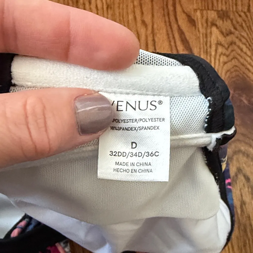 VENUS Psychedelic Underwire Retro Bikini Top 32DD/34D/36C - Image 3