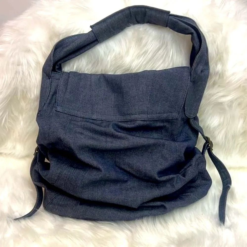 Bulga Cognac Jean Saddle Bag Shoulder Bag B30 Blue - Image 5