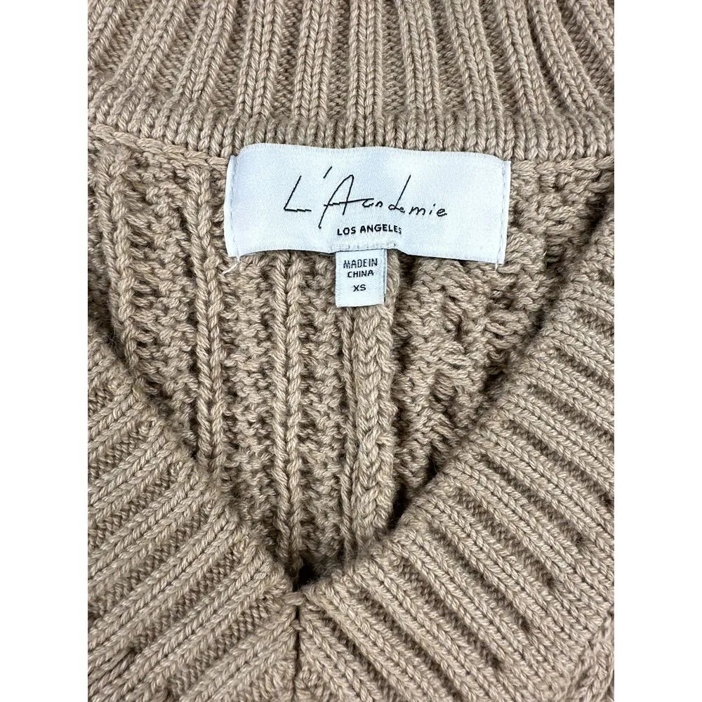 L’Academie - Oversized Knit Sweater Vest in Brown - Image 2