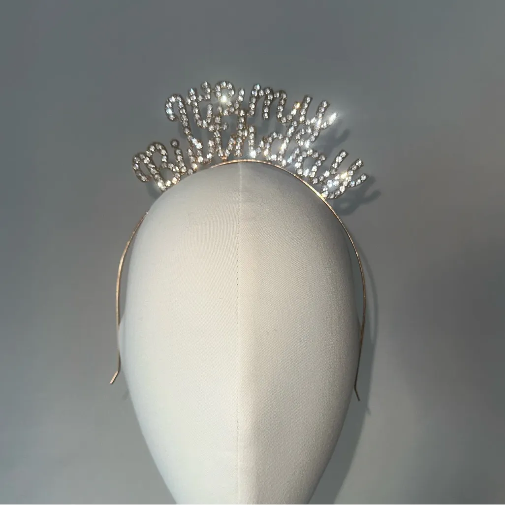 dazzling gold toned 'It's My Birthday' headband. - Image 3