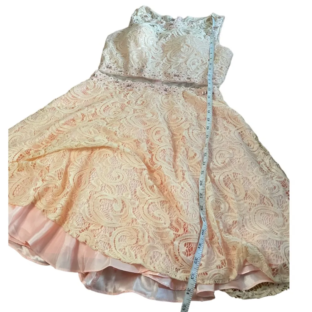 Any Lee Pink Lace Dress Large - Image 4