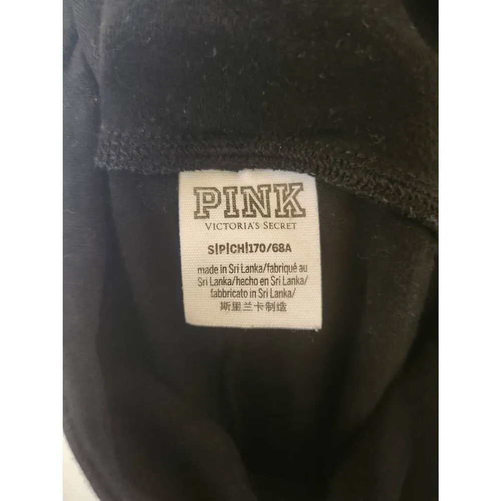 Victoria's Secret Pink Black Pants Leggings Size S Small - Image 3
