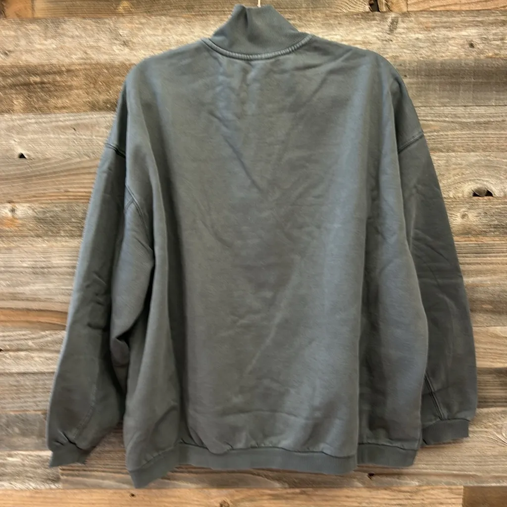 SKIMS Zircon Boyfriend Fleece Baggy Pullover 1/2 Zip Size Small NWT - Image 6