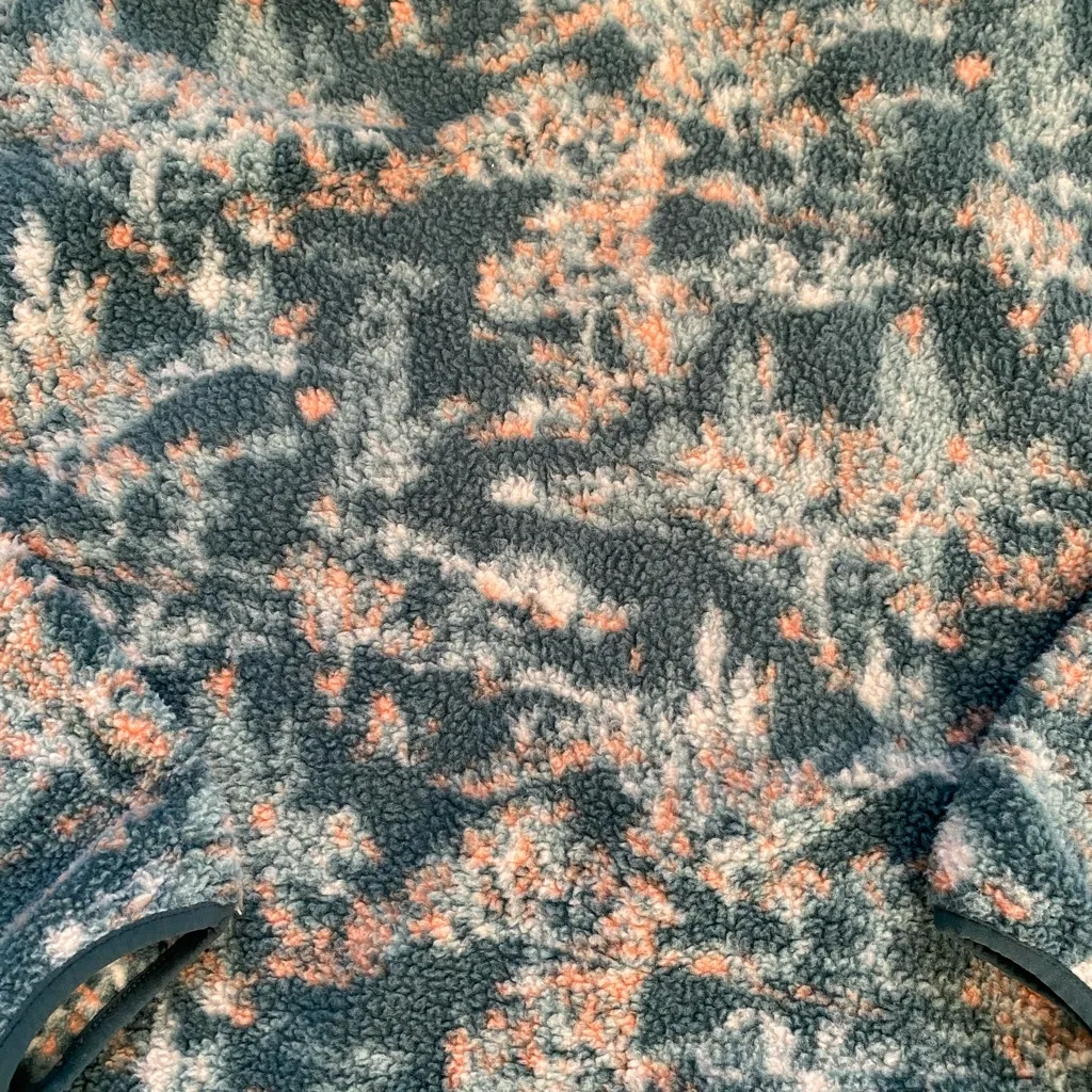 Goodfellow & Co Teal and Peach Fleece Pullover - Image 13