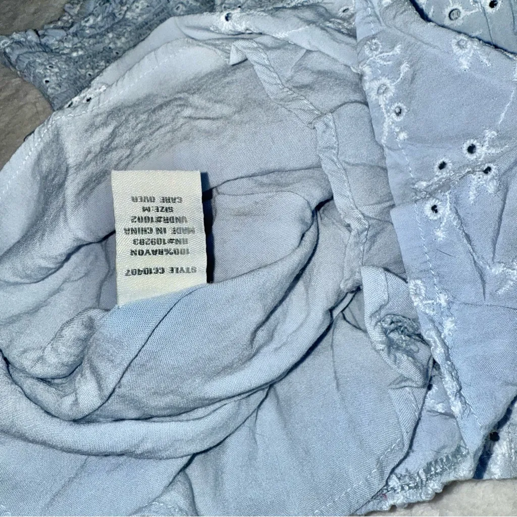 Ocean Drive Light Blue Strapless Romper size Medium - Image 7