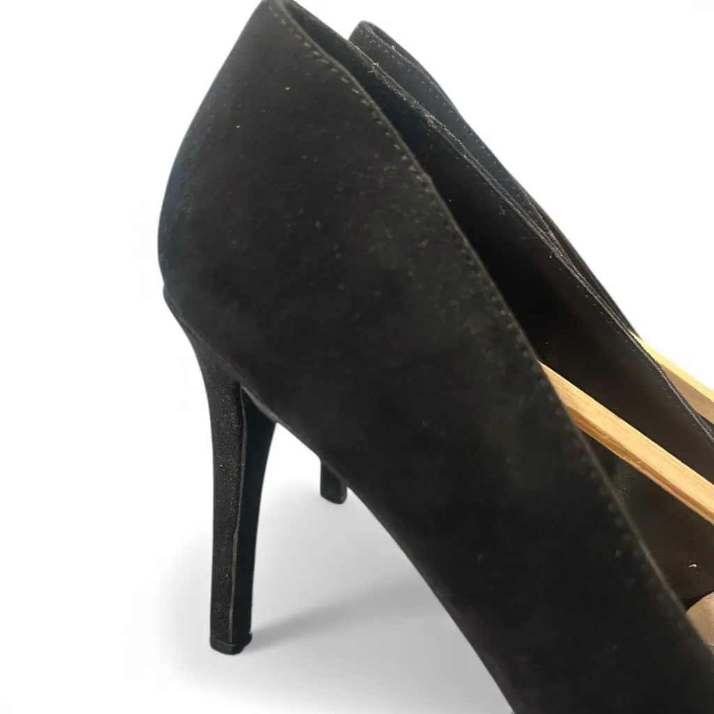 Lauren Conrad Heels Black Faux Suede 4” Heels Pumps - Size: 9 Women’s NEW - Image 5
