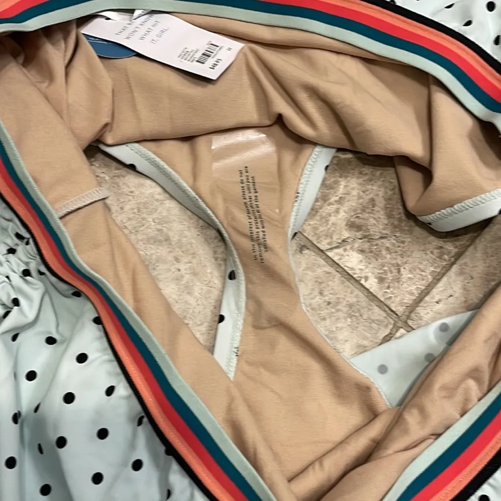 Cacique Swim Polka Dot Ruched Side Adjustable Swim Skirt Size 22 NWT - Image 9