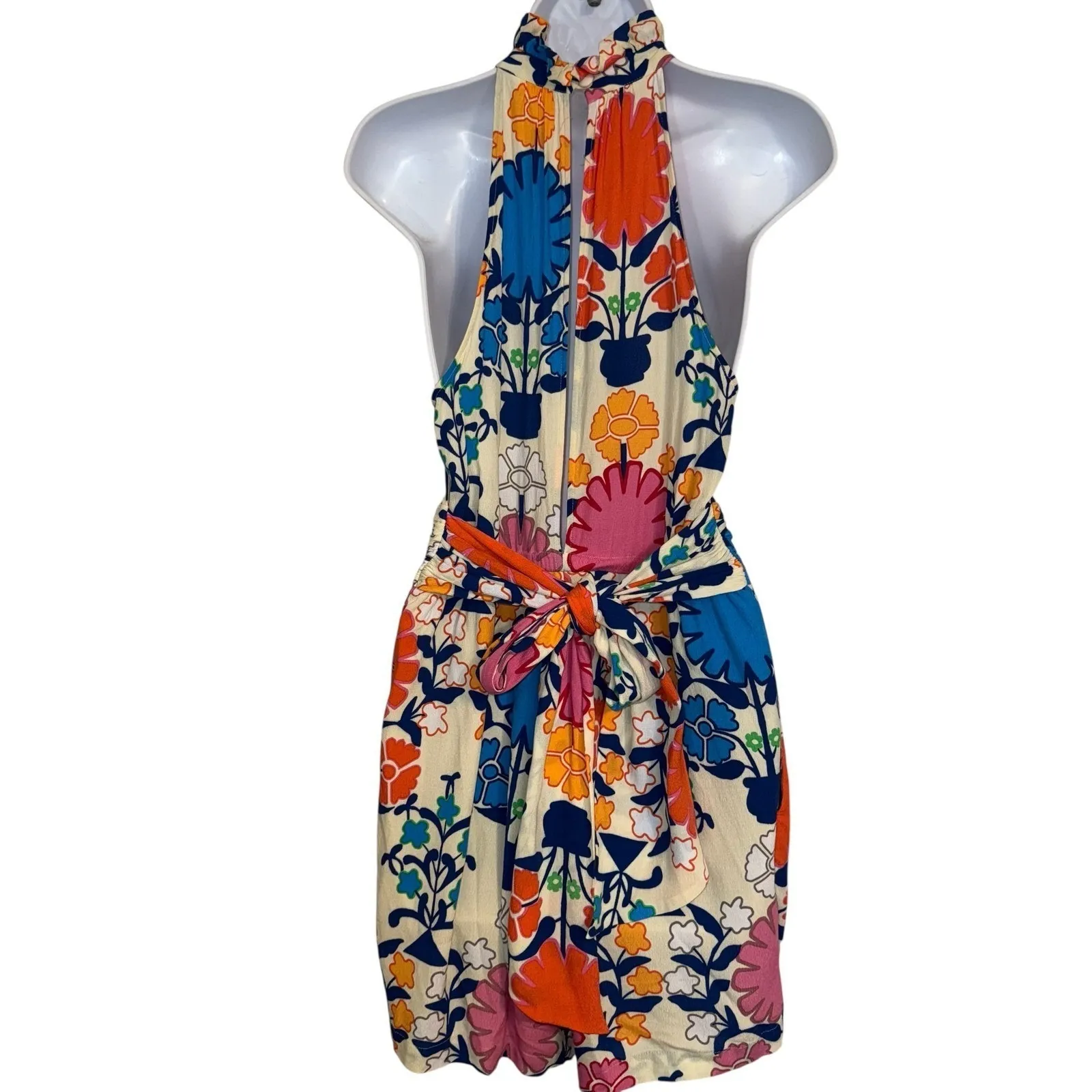 ANTHROPOLOGIE PLENTY BY TRACY REESE Turkish Floral Romper EUC‎ Size Small - Image 7