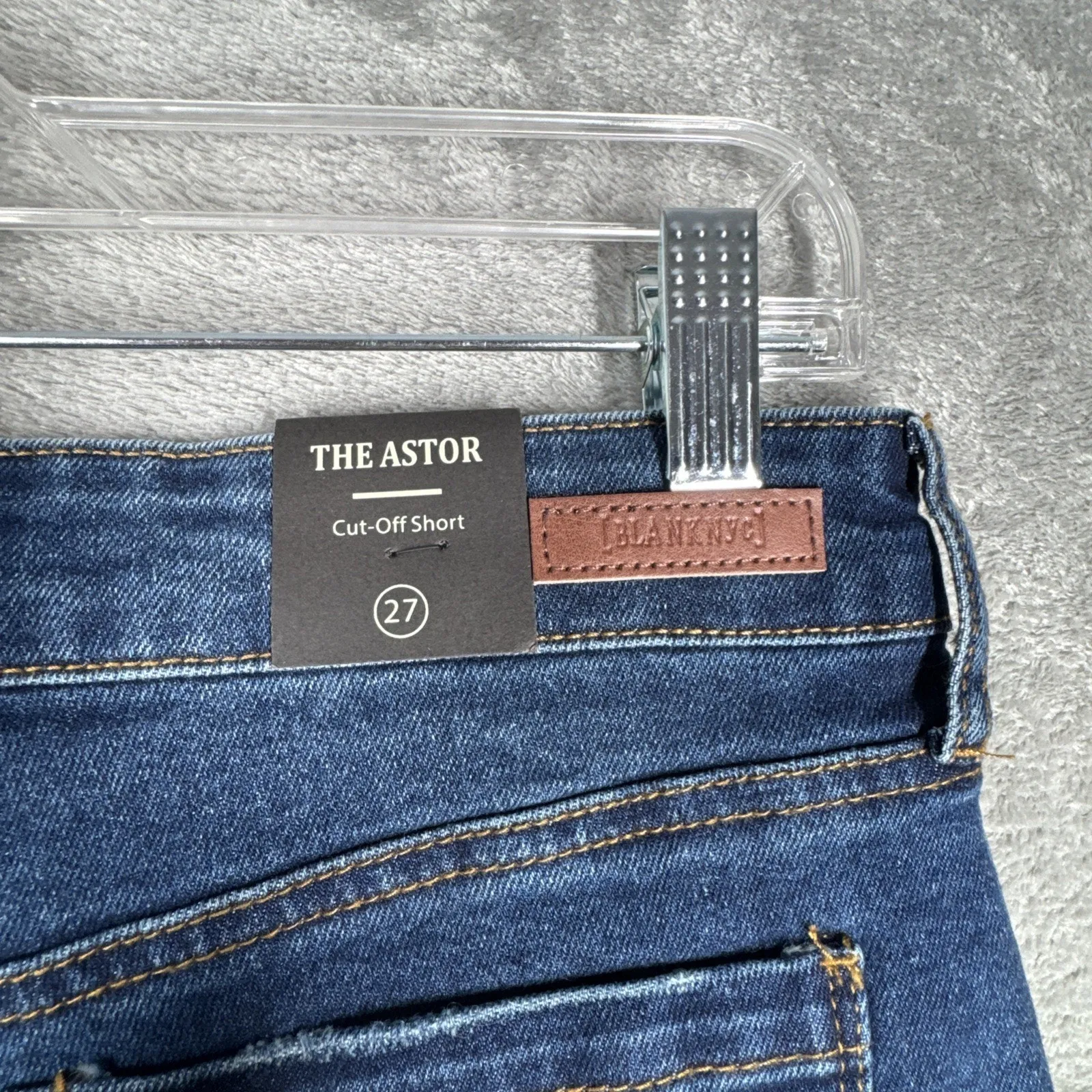 Blank NYC Shorts Womens 4 27"‎ Indigo Blue Denim Astor Cut Off Distressed Casual - Image 5