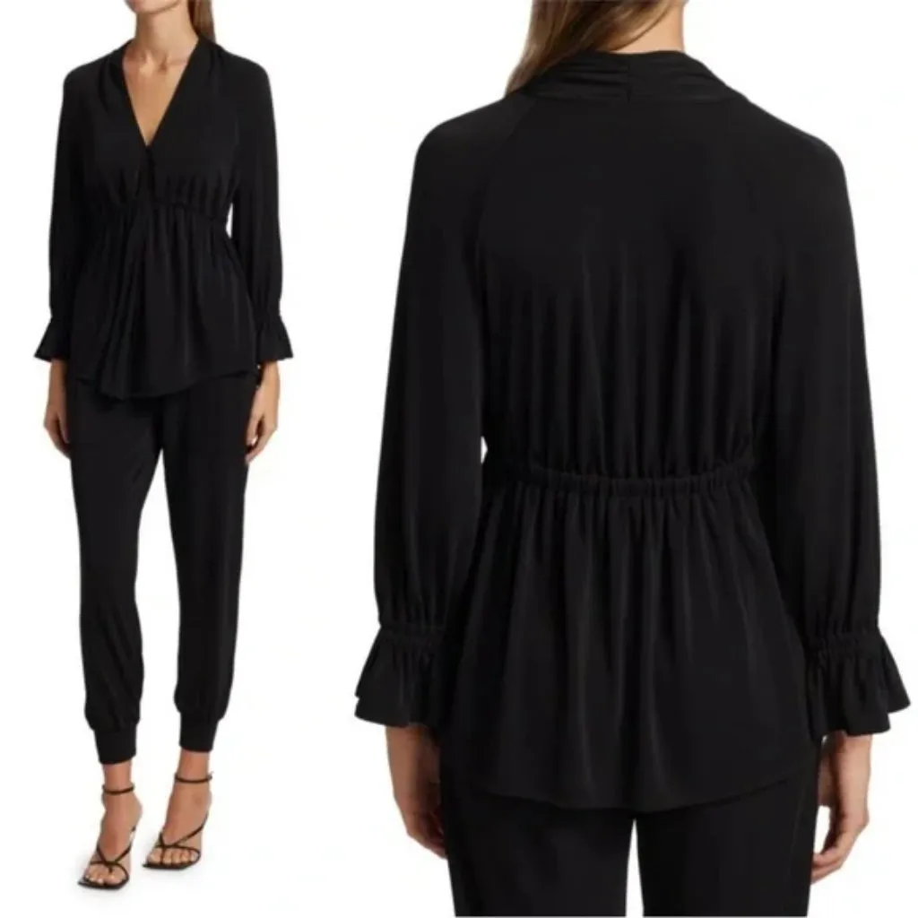 NEW Cing A Sept Robin Jersey Knit Top Size XL Black - Image 2