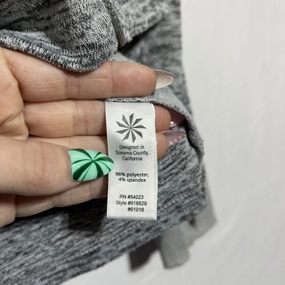 Athleta‎ Batwing & Robin Jacket Women's XS Gray Thumbhole Sleeve Hooded Full-Zip - Image 4