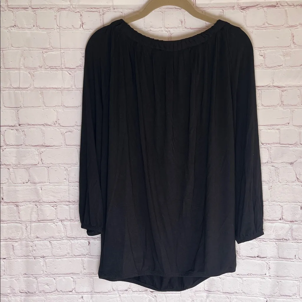 Michael Kors Black Long Sleeve  Blouse Woman’s‎ Size Medium - Image 3