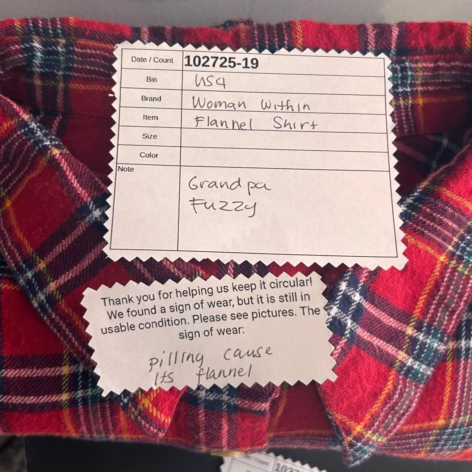 Woman Within Button Up Shirt Red 5X - Image 11