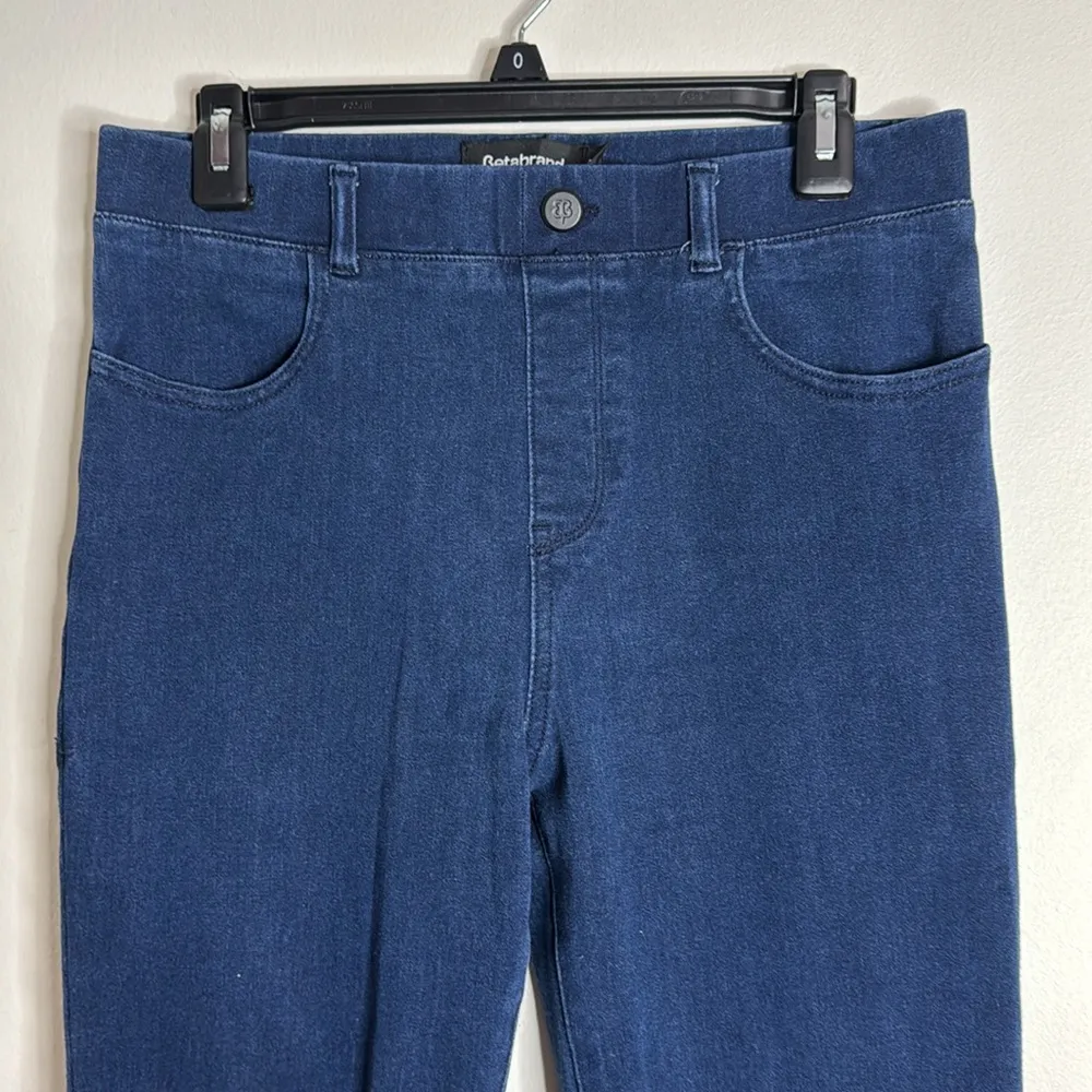 Betabrand Blue Jeggings Slim Fit Stretch yoga pants denim Size M - Image 3