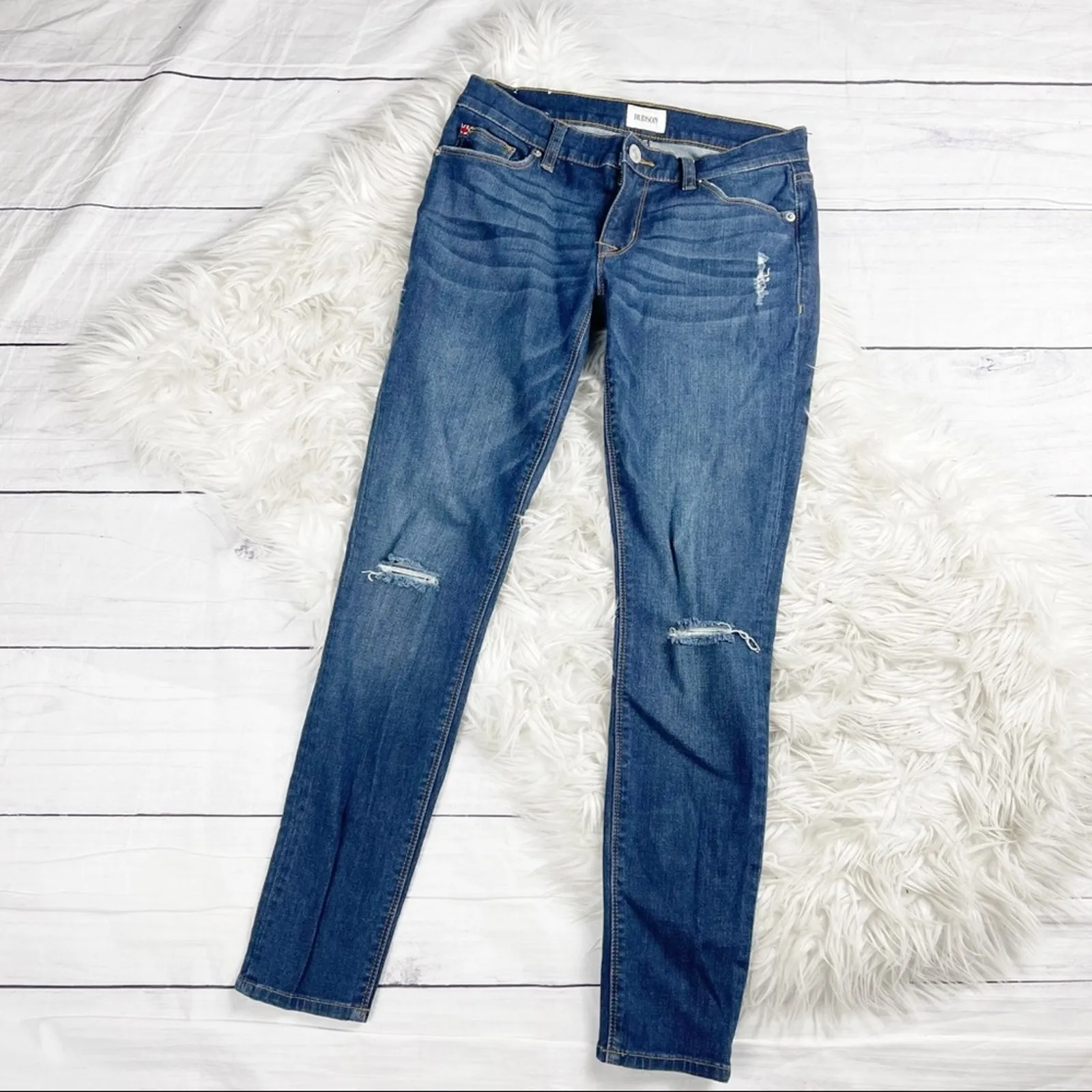 Hudson Women's Krista Super Skinny Ankle Jean in Hilly Size 25‎ - Image 7