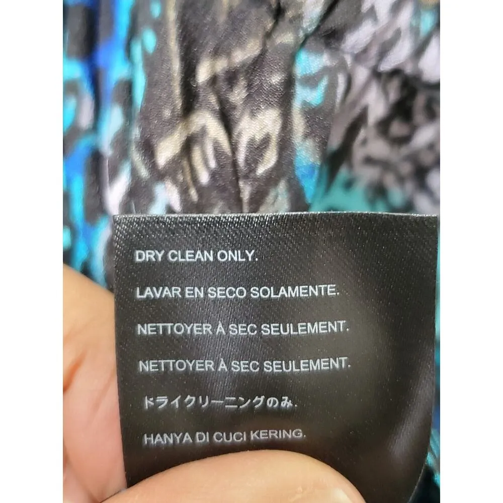 Bebe Women's Multicolor 100% Polyester V-Neck Long Sleeve Casual Romper Size 6 - Image 9