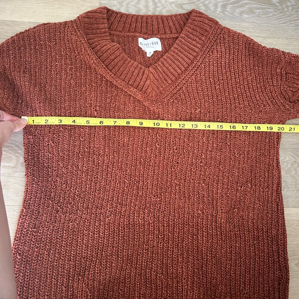 Chunky Knit Sweater Dress XS/S Brown Size undefined - Image 3