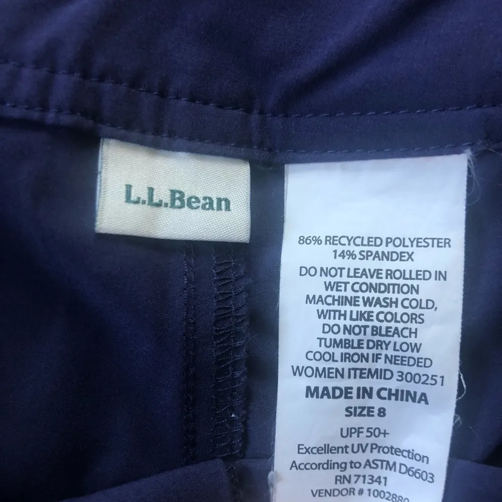 L.L. Bean Cargo Hiking Shorts Sz. 8 UPF 50+ Purple Stretch Lightweight Quick Dry - Image 4