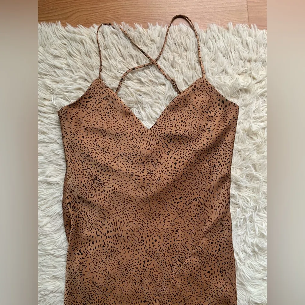 Aritzia Babaton Bellamy Animal Print Slip Dress - Image 3