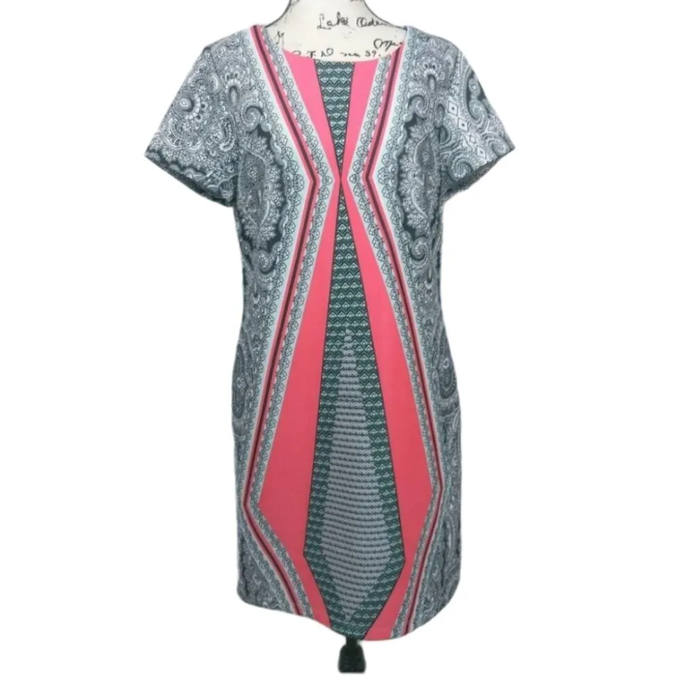 Kut from the Kloth Alicea Ponte Geometric Contemporary Dress Size 10 - Image 8