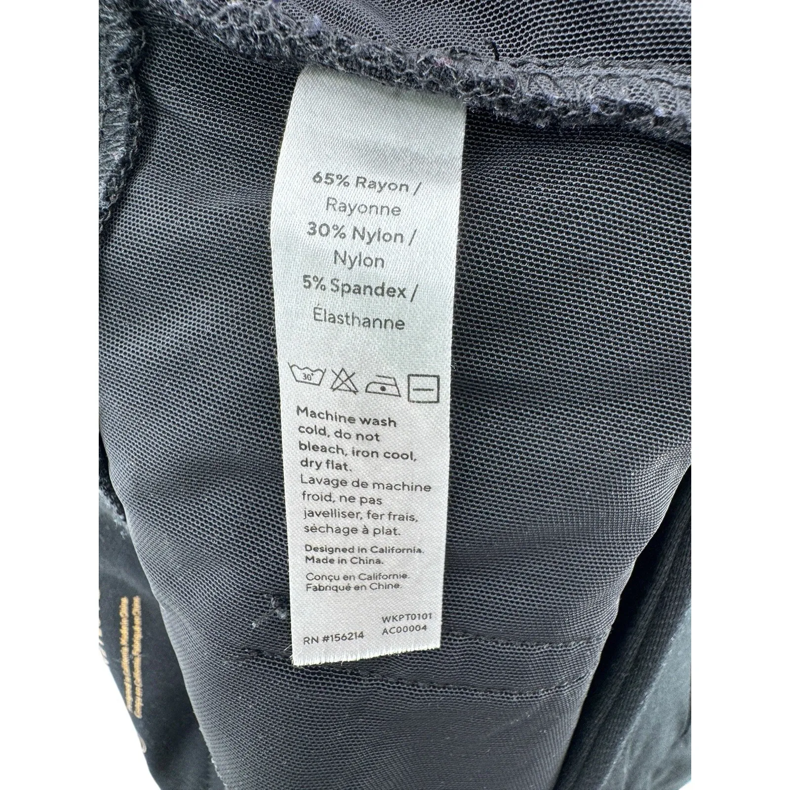 Honeylove Ponte Ever Ready Pull On Pants Black Tummy Panel Back Pockets‎ L Size L - Image 8