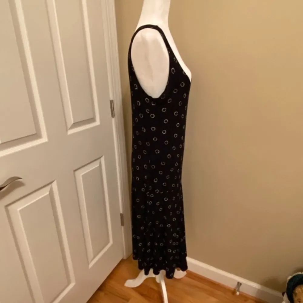 Chico Travelers black white circle print midi dress Size 1 equivalent to size 8 - Image 2